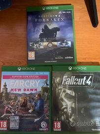 Fallout 4, far cry new dawn e destiny 2 xbox one