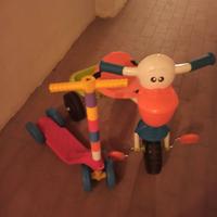 Triciclo + Monopattino per bimbi da 3 anni in su