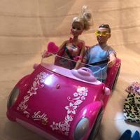 Auto cabrio Barbie + Ken
