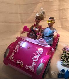 Auto cabrio Barbie + Ken