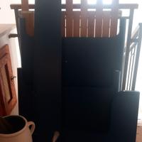 letto ikea busunge blu. 