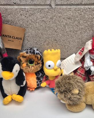 Lotto 6 Peluche e Pupazzi Assortiti