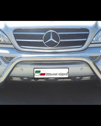 Mercedes ML W163 2002>2005 Bull Bar e pedane inox