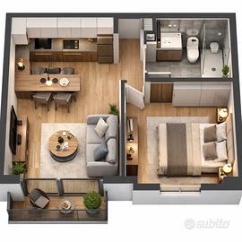 Bilocale 650eu - in santa croce