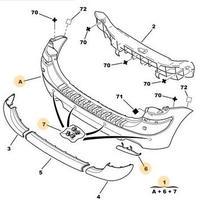 Paraurti posteriore citroen xsara picasso dal 2004