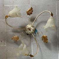 Lampadario ferro battuto