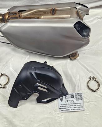SISTEMA DI SCARICO COMPLETO ORIGINALE PER DUCATI P