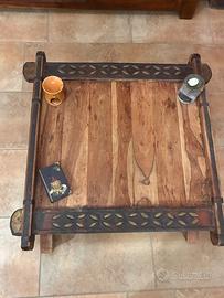 Tavolino legno etnico