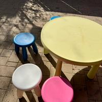 Tavolo Ikea Mammut e quattro sgabelli