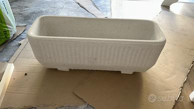 3 Vasi da esterno in cemento MAI USATI