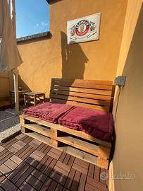 Divano e poltrona in pallet