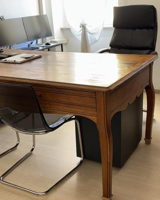 librerie + scrivania con cassetti