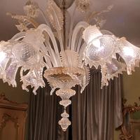 lampadario in vetro di Murano