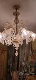 lampadario in vetro di Murano