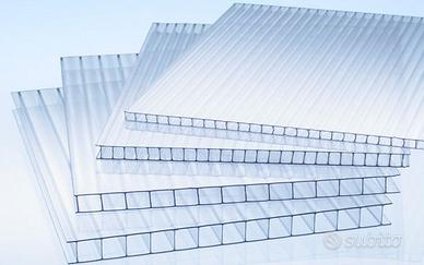 Lastre in policarbonato trasparente alvolare