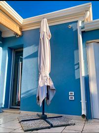 Ombrellone  Esterno con Base Inclusa  in ferro