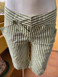 Bermuda bianco-verde Fornarina tg.S Nuovo