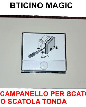 Bticino Magic kit pulsante portanome x 503 o tonda