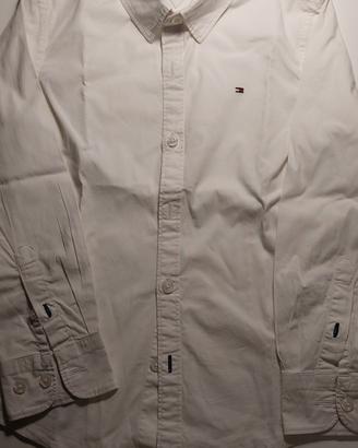 Tommy Hilfiger camicia bianca bambino
