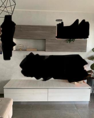 Parete attrezzata soggiorno Midì Made in Italy