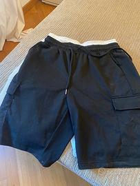 bermuda nere in cotone
