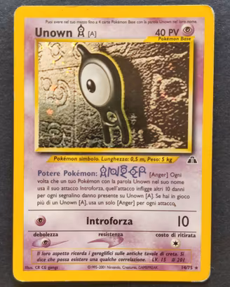 Pokemon Neo Discovery Unown [A] (NDI 14) ITA