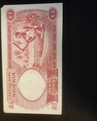 BANCONOTA 1 POUND NIGERIA