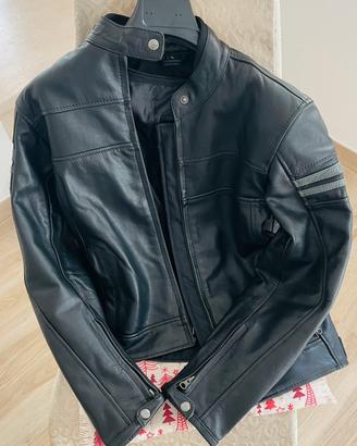 Giacca moto in pelle