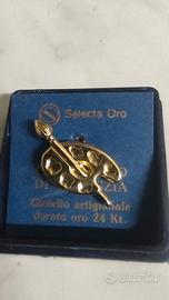 Spilla a forma di tavolozza da pittore
