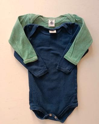 Body Petit Bateau maniche lunghe 6 m