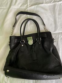 Borsa in pelle nera Michael Kors