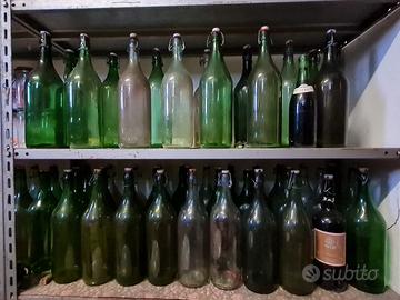Bottiglioni in vetro varie dimensioni con chiusura