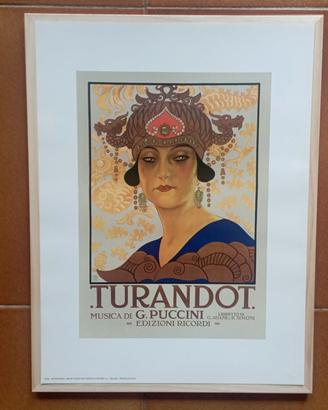 stampa in cornice 30x40 opera Turandot 