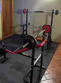 Rack squat panca e pesi