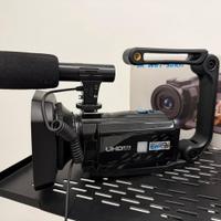 Videocamera camcorder 5k doppio obiettivo