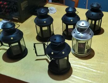 6 lanterne a candela nuove mai usate