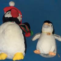 2 Peluche PinguinI vintage plush toy polo sud bird