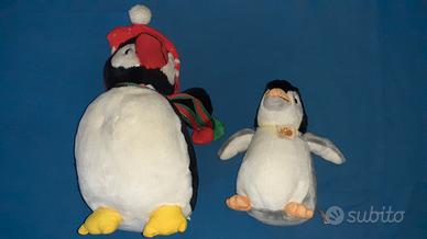 2 Peluche PinguinI vintage plush toy polo sud bird