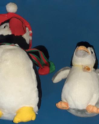 2 Peluche PinguinI vintage plush toy polo sud bird