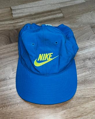Cappellino Nike vintage blu nylon taglia unica