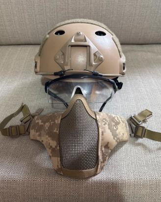 ACCESORI SOFTAIR ELMETTO OCCHIALI E COPRI VISO