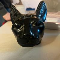 Scultura Testa di Gatto Egiziano- Dea Bastet