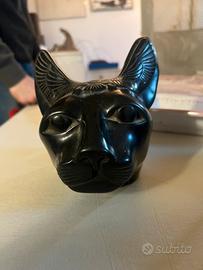 Scultura Testa di Gatto Egiziano- Dea Bastet