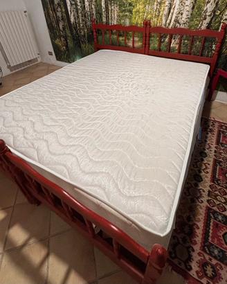 Materasso matrimoniale 160x190 x15 più topper alto
