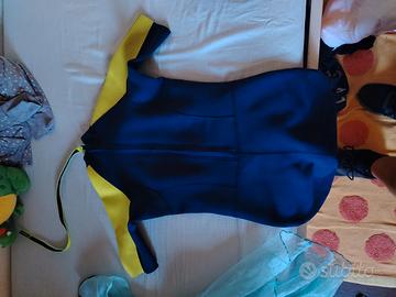 mezza muta e maschera snorkeling per  bambina