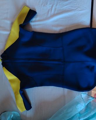 mezza muta e maschera snorkeling per  bambina