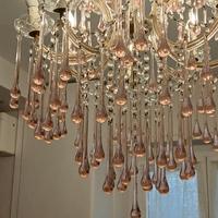 lampadario di murano a gocce