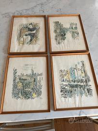 Litografie Mario Vellani Marchi 1966