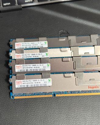 RAM 32GB (4x8GB) Hynix DDR3 ECC Registered PC3-106