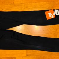 Leggins Nike neri con logo arancione e bianco